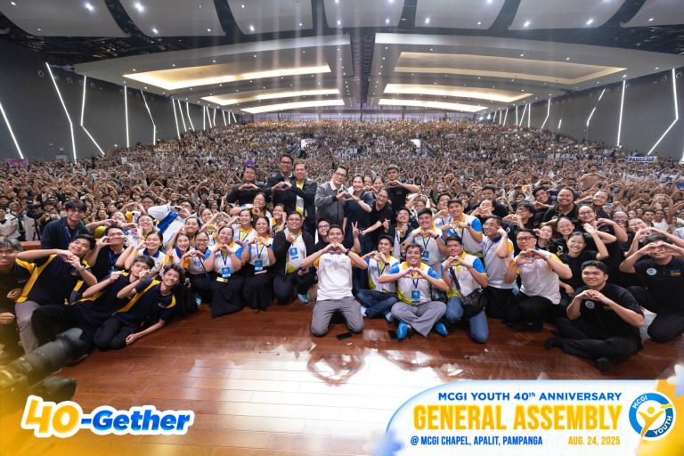 On August 24, 2025, Brother Daniel Razon and Sister Arlene Razon joined the MCGI Youth General Assembly in the MCGI Chapel at the ADD Convention Center in Apalit, Pampanga. This special gathering served as a joyful preparation for the youth's upcoming 40th anniversary—a testament to four decades of faith, hope, and love.