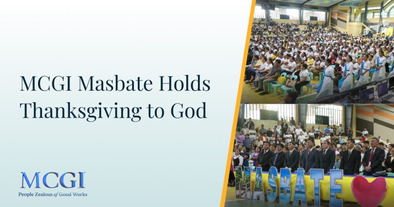 MCGI Masbate Holds Thanksgiving to God