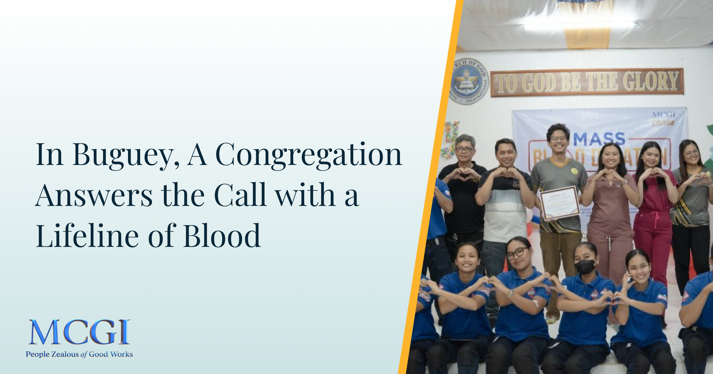 In Buguey, A Congregation Answers the Call with a Lifeline of Blood