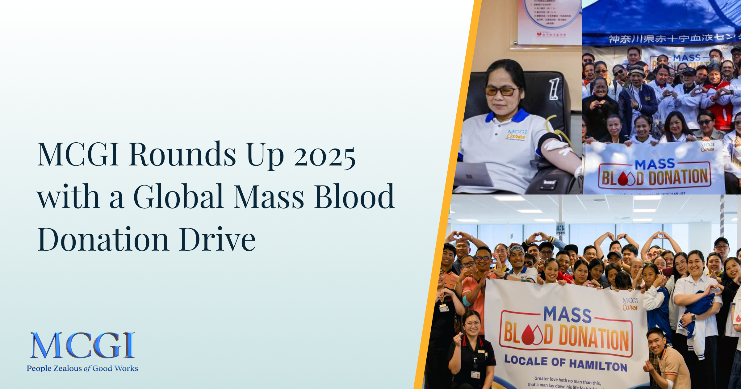 MCGI Rounds Up 2025 with a Global Mass Blood Donation Drive