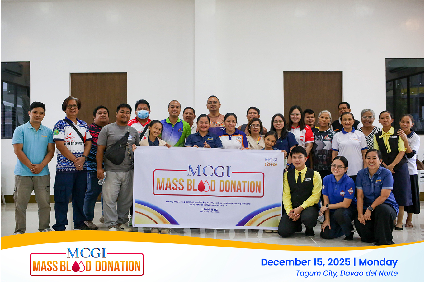 96 Lifelines Shared: MCGI Tagum City’s Blood Drive Strengthens Local Blood Reserves